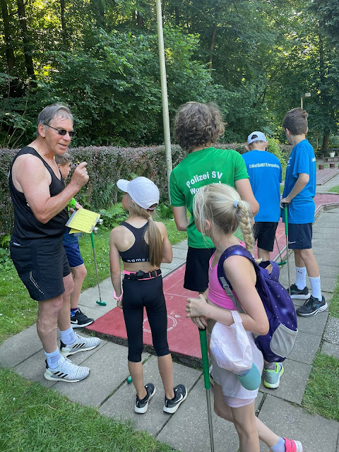 Lauftraining mit Sterngolfmeisterschaft vor den Sommerferien